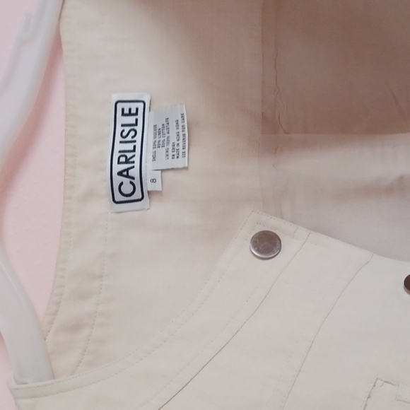 CARLISLE CREAM LONG SLEEVE SNAP UP JACKET - Picture 5 of 9